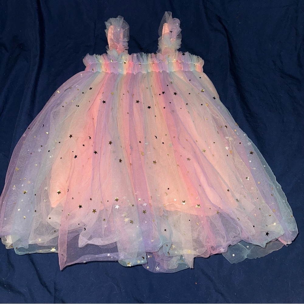Rainbow baby toole dress. 6-18m.